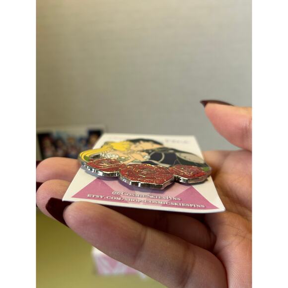 Sailor Moon Pin Anime Cosmic Skies Pins Princess Serenity & Prince Endymion Kiss - Picture 9 of 9